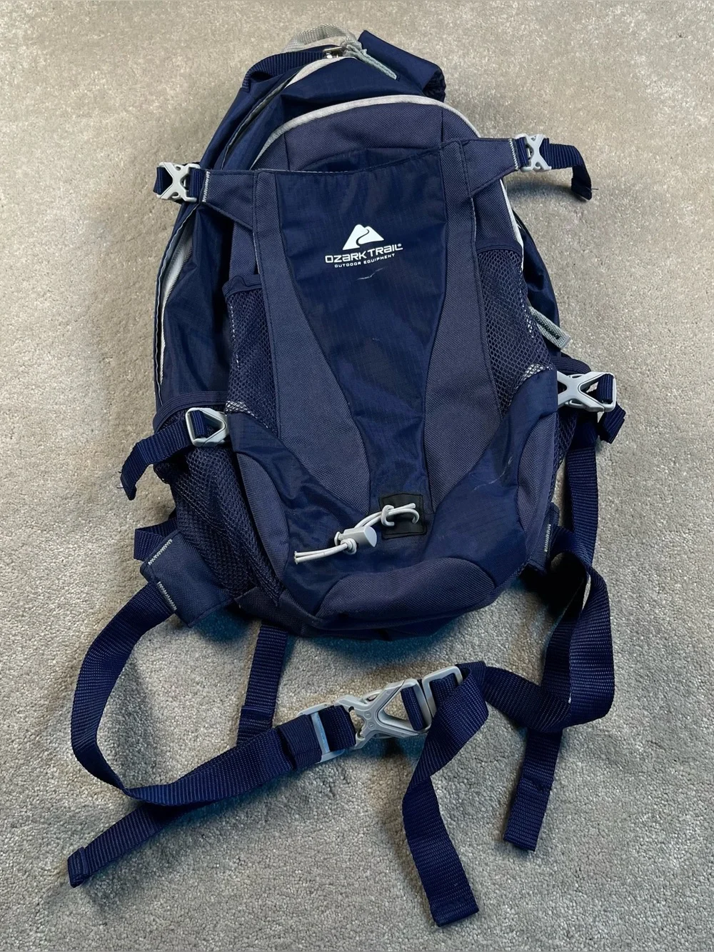 Ozark Trail Backpack Hiking Blue Lightweight